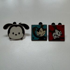 Disney Oswald the Lucky Rabbit Trading Pins Set of 3